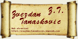 Zvezdan Tanasković vizit kartica